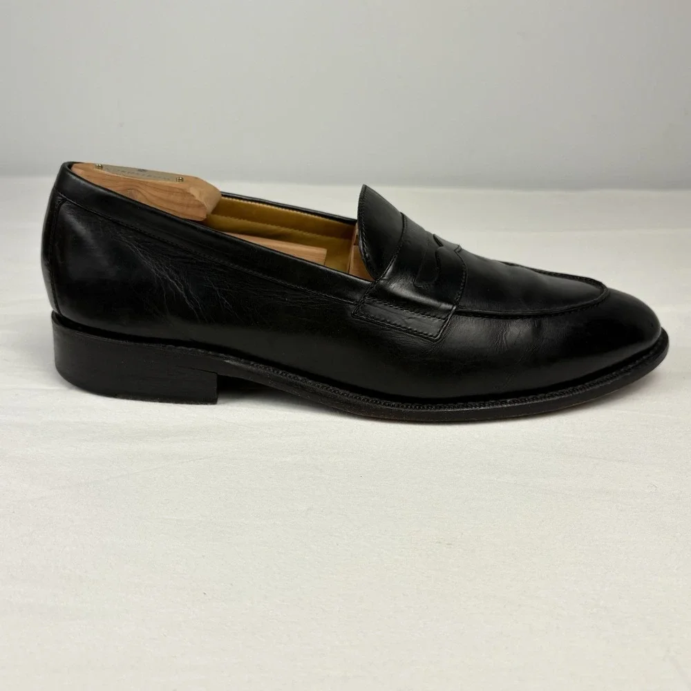 COLE HAAN/NIKEAIR Penny Loafers 10M Black Leather Goodyear Welted EUC Preppy